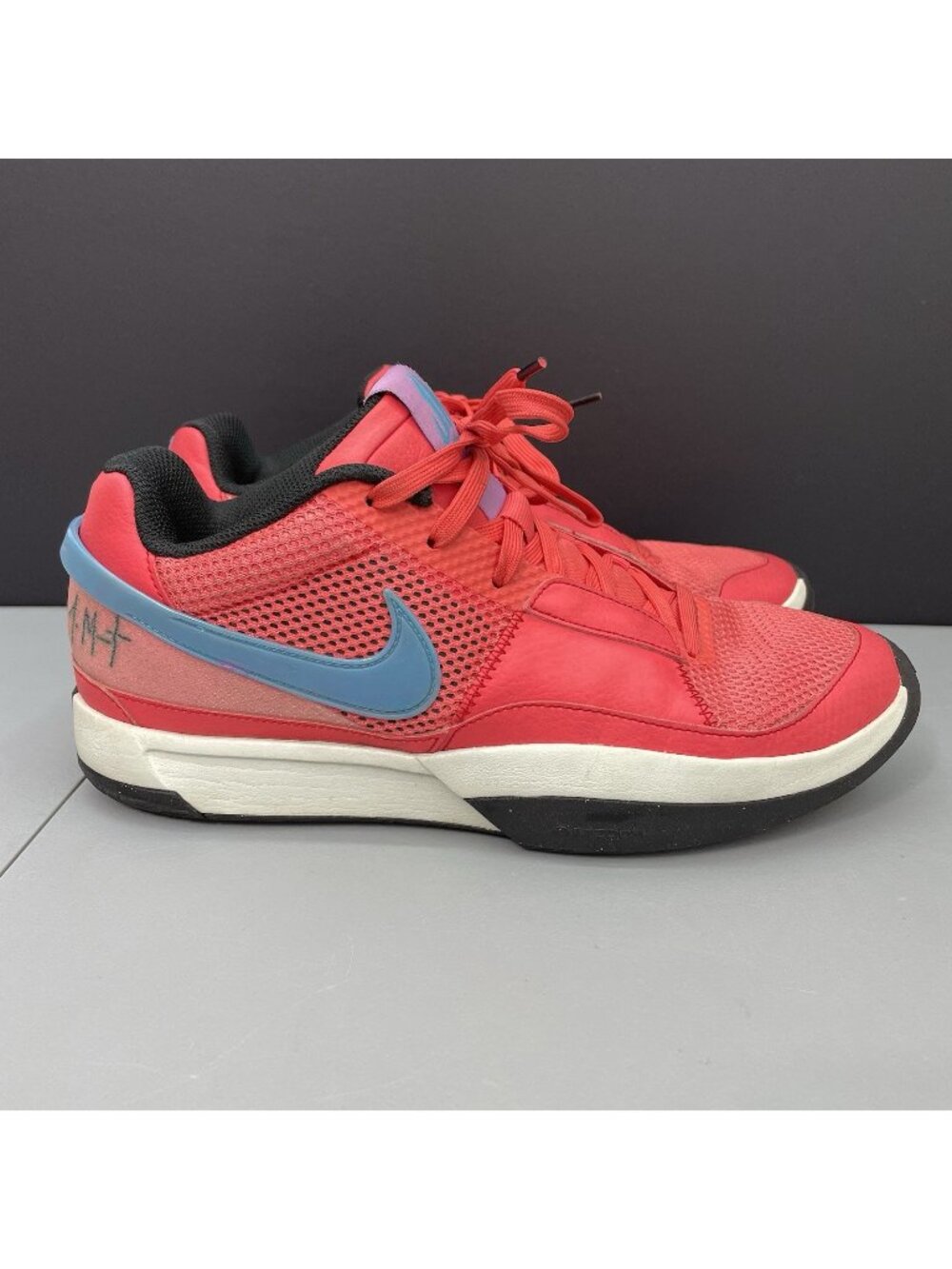 Nike Ja 1 Sneakers Shoes Training Basketball Fuel Ember Glow Red Mens 10